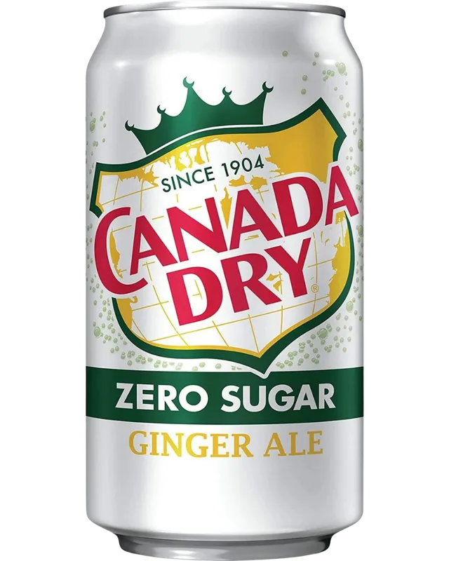 Canada Dry Zero Sugar Ginger Ale packaging