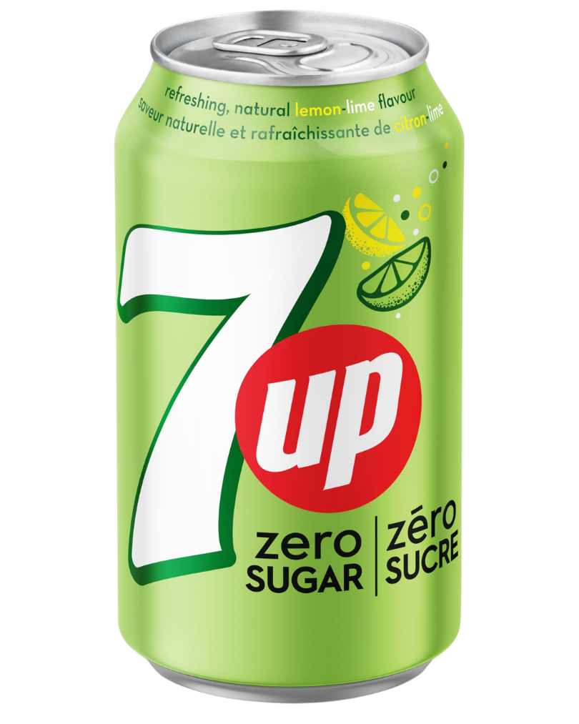7UP Zero Sugar packaging